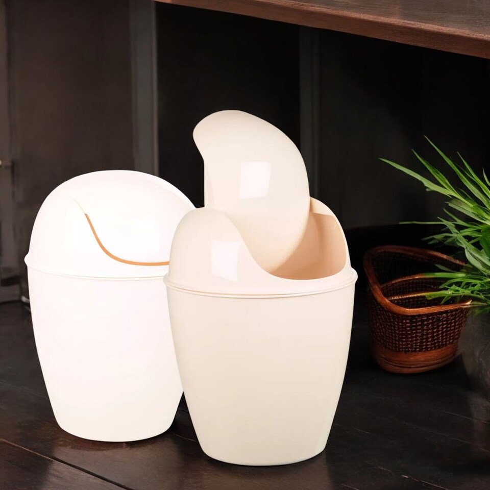 image 1 of 12L Plastic Swing-Top Bin | Multi | 1