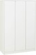 image 10 of Malvern 4 Piece Bedroom Set with 3 Door Triple Wardrobe Brown | Urban Snow