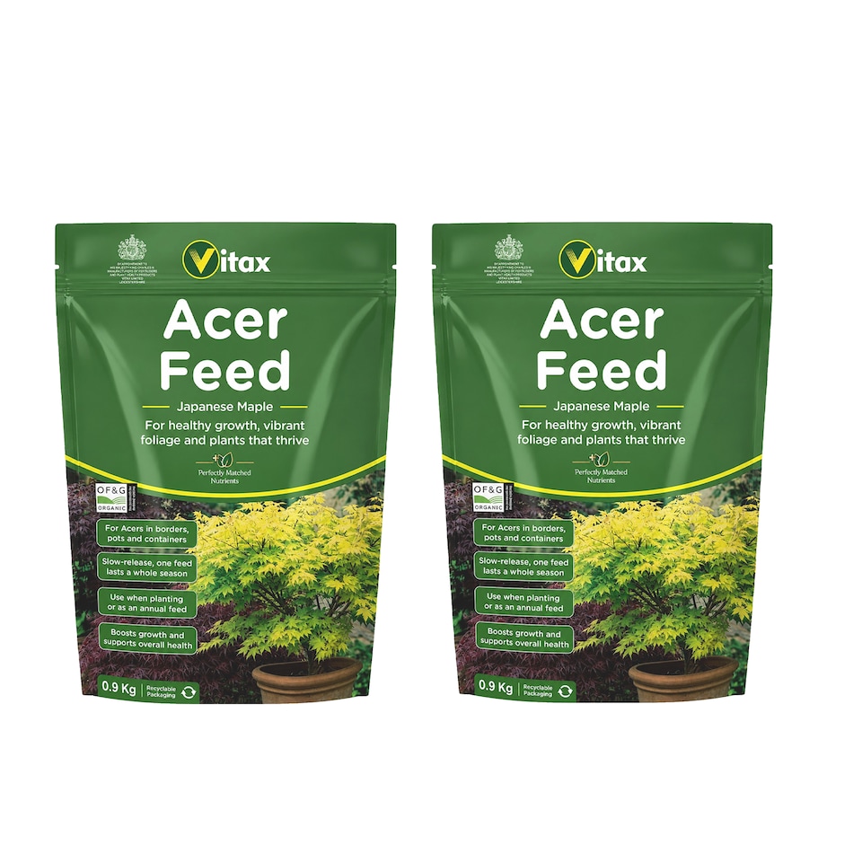 image 1 of Vitax Acer Feed Japanese Maple Tree Organic Plant Feed Healthy Growth Vibrant Foliage 0.9kg Pack of 2