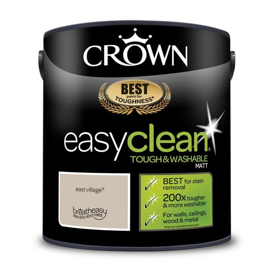 image 1 of Crown Easyclean Matt Emulsion 2.5L East Village
