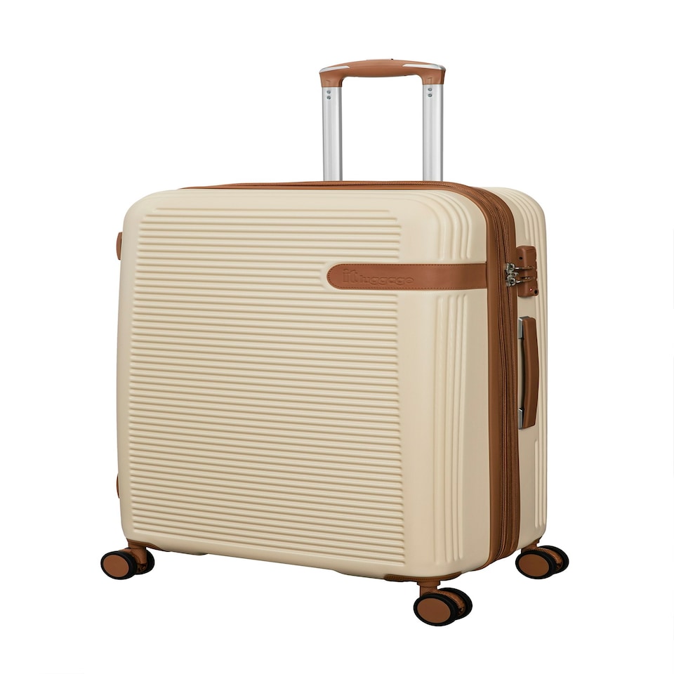 image 1 of IT Luggage Clarify Creme Medium Suitcase with TSA Lock Cream | Medium