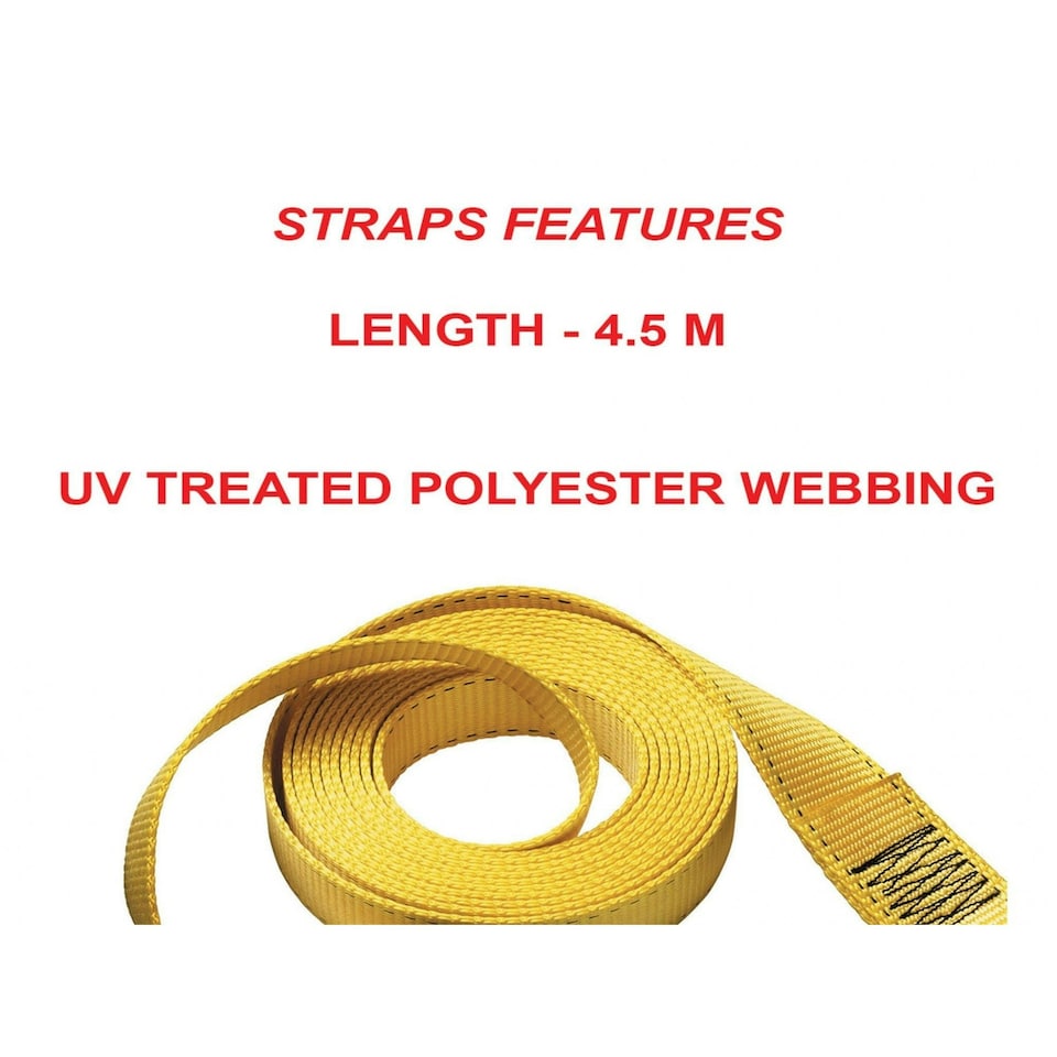 image 1 of Master Lock Ratchet Tie-down, J-hooks - Multi Colour - 4.5m | Multi | 4.5m