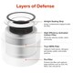 image 4 of SPARES2GO Air Purifier Filter compatible with Levoit 300 300S Core 300-RF 3-in-1 H13 HEPA (2 x Filters + Fresheners + Brush)
