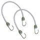 image 1 of 2pk 30" Bungee Rope With Stainless Steel Hooks Cords Shock Elastic Marine Boat
