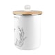image 8 of Floral Border Compost Caddy - Metal 2L Decorative Kitchen Food Waste Bin