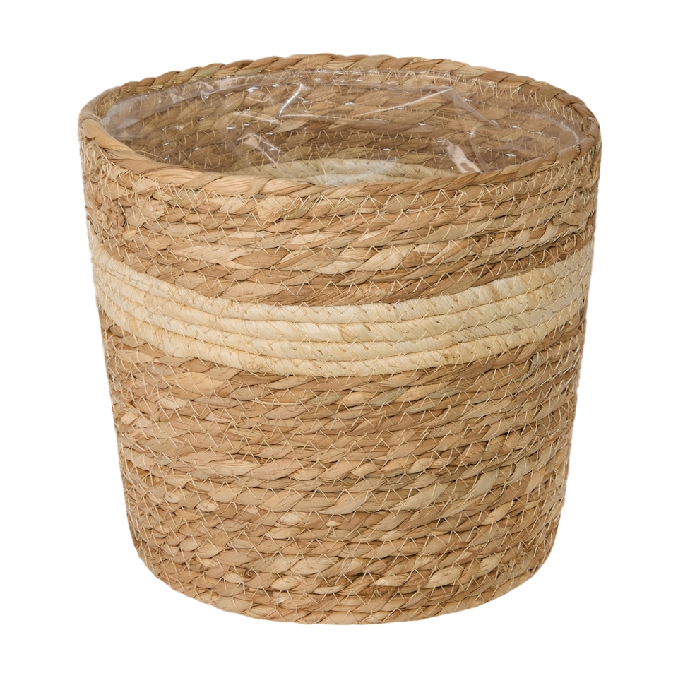 image 1 of Wickerfield Small Seagrass Planter Basket Indoor Plant Pot Cover with Liner