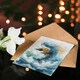 image 4 of 8th Cute Whale Wave Jump Illustration Kids Age 8 Year Old Child Birthday Card