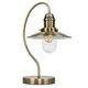 image 2 of ValueLights Ukai Dimmable Brushed Gold Table Lamp and E14 Candle LED 5W Warm White 3000K Bulb Gold
