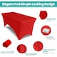 image 3 of 6FT Spandex Tablecloth Tight, Fitted Rectangular Patio Table Cover - 1pc