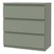 image 4 of Edmore 3 Drawer Chest in Sage Green