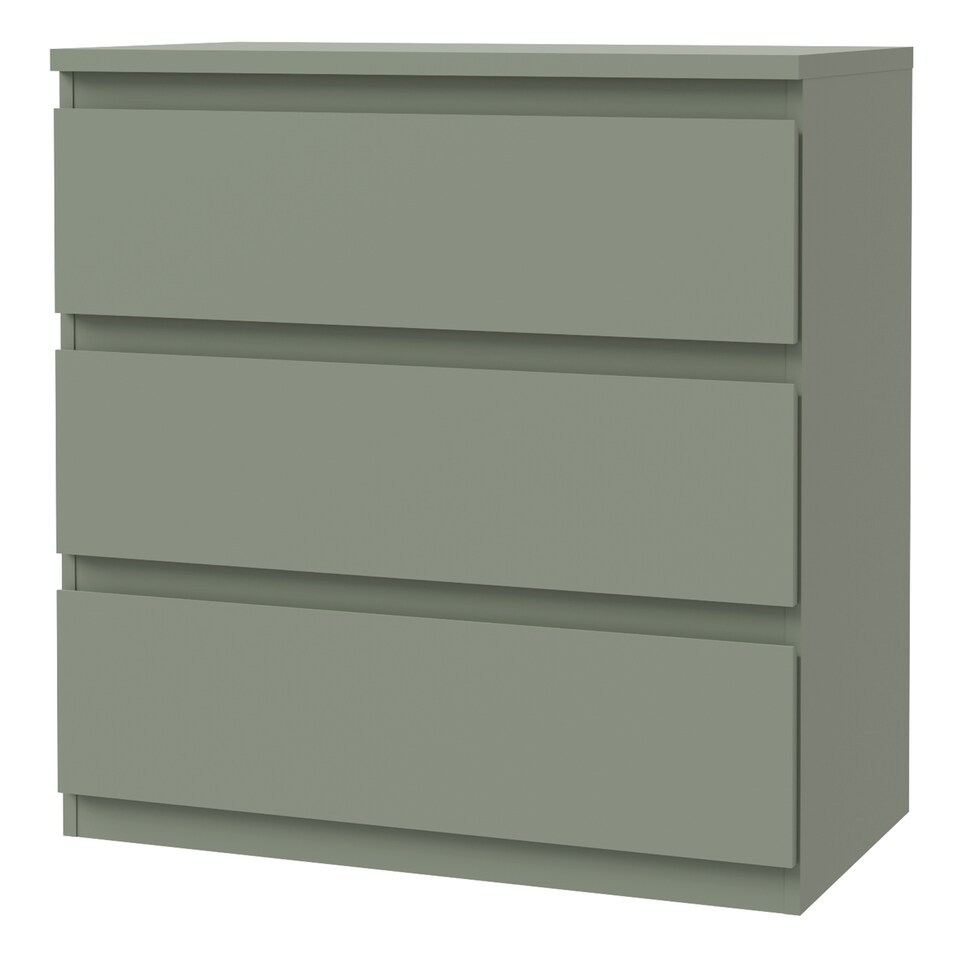 image 1 of Edmore 3 Drawer Chest in Sage Green
