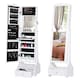image 1 of HOMCOM Mirrored Jewelry Cabinet Armoire Floor Standing with Lock