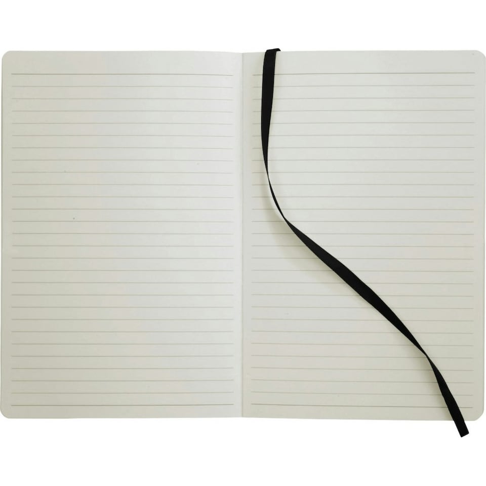 image 1 of JournalBooks Classic Soft Cover Notebook - Solid Black - 21 x 14 x 1.2 cm