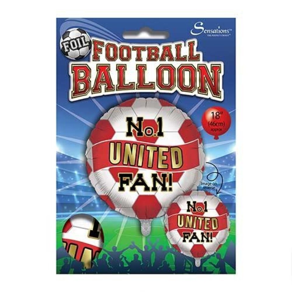 image 1 of No. 1 United Fan Football Round Foil Helium Balloon 46cm / 18 in Multi