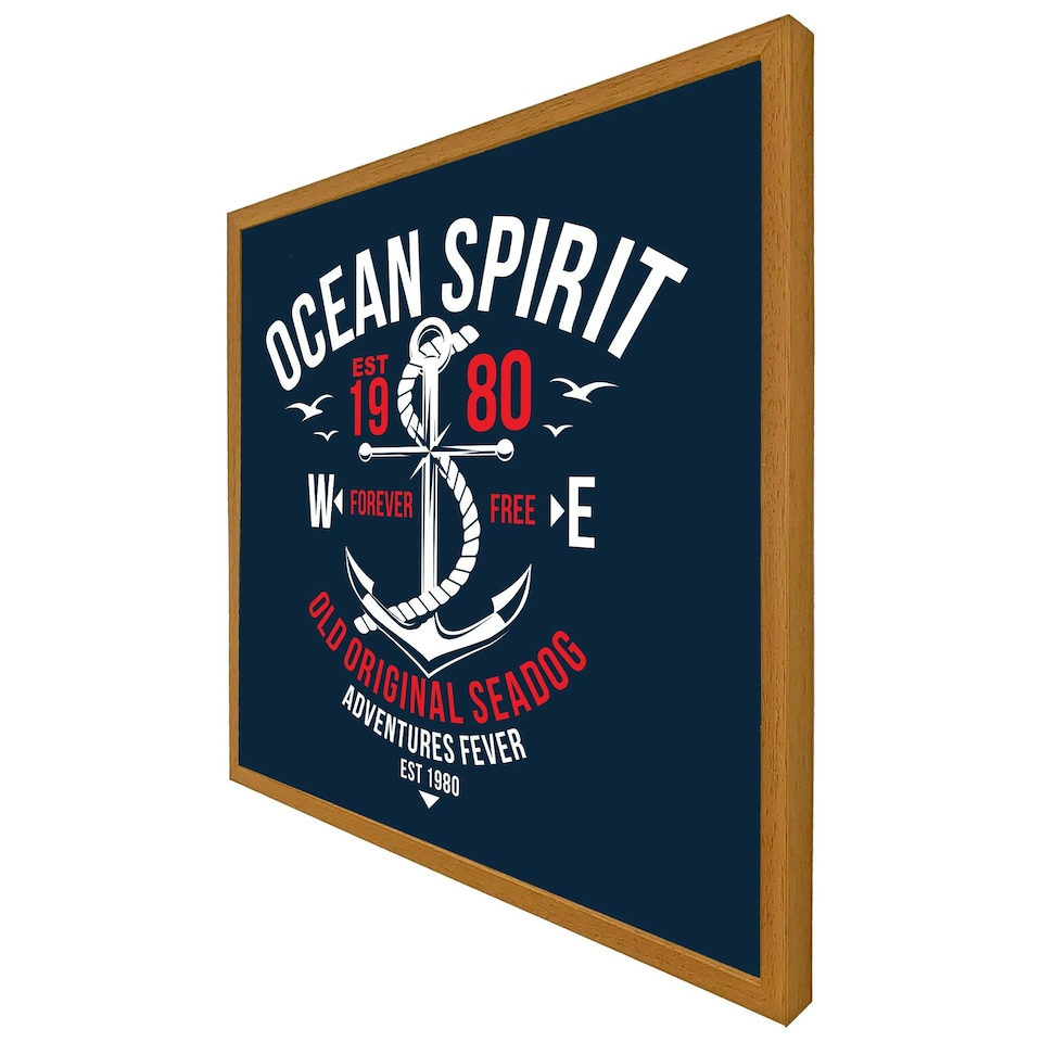 image 1 of Ocean spirit (Picutre Frame) Brown | Oak | L