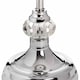 image 2 of Genoa Chrome Table Lamp - Glass/Metal - L20 x W20 x H62 cm - Grey/Silver Silver
