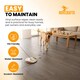 image 4 of Self Adhesive Floor Planks | 5.9x35.9in (91.4x15.2cm) Each | Peel & Stick Vinyl Flooring | Grey Wood Effect | Easy DIY | Stick On Tiles for Home Floors | Grey | 2.78 sqm