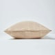 image 2 of Homescapes Cotton Rajput Ribbed Beige Cushion Cover - 45 x 45 cm | Cream | Beige | 45 x 45 cm