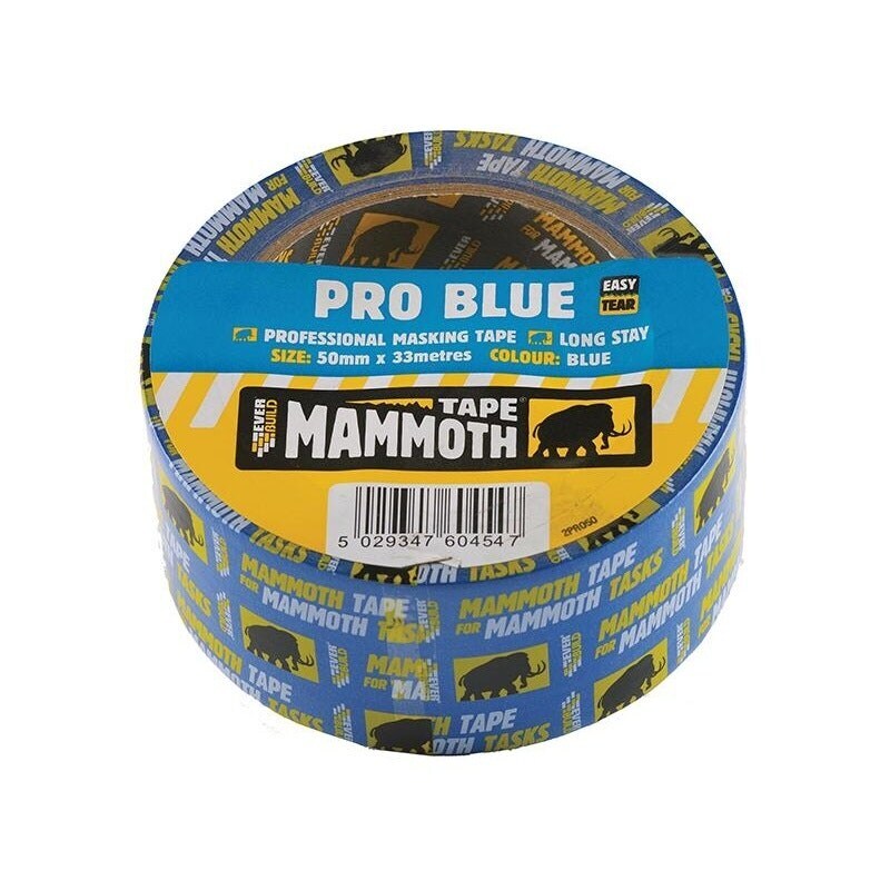 Everbuild Sika Pro Blue Masking Tape - Multi Colour - 50mm x 33m