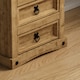 image 4 of Vida Designs Corona 3 Drawer Bedside Chest Cabinet Table Nightstand, Solid Pine Wood