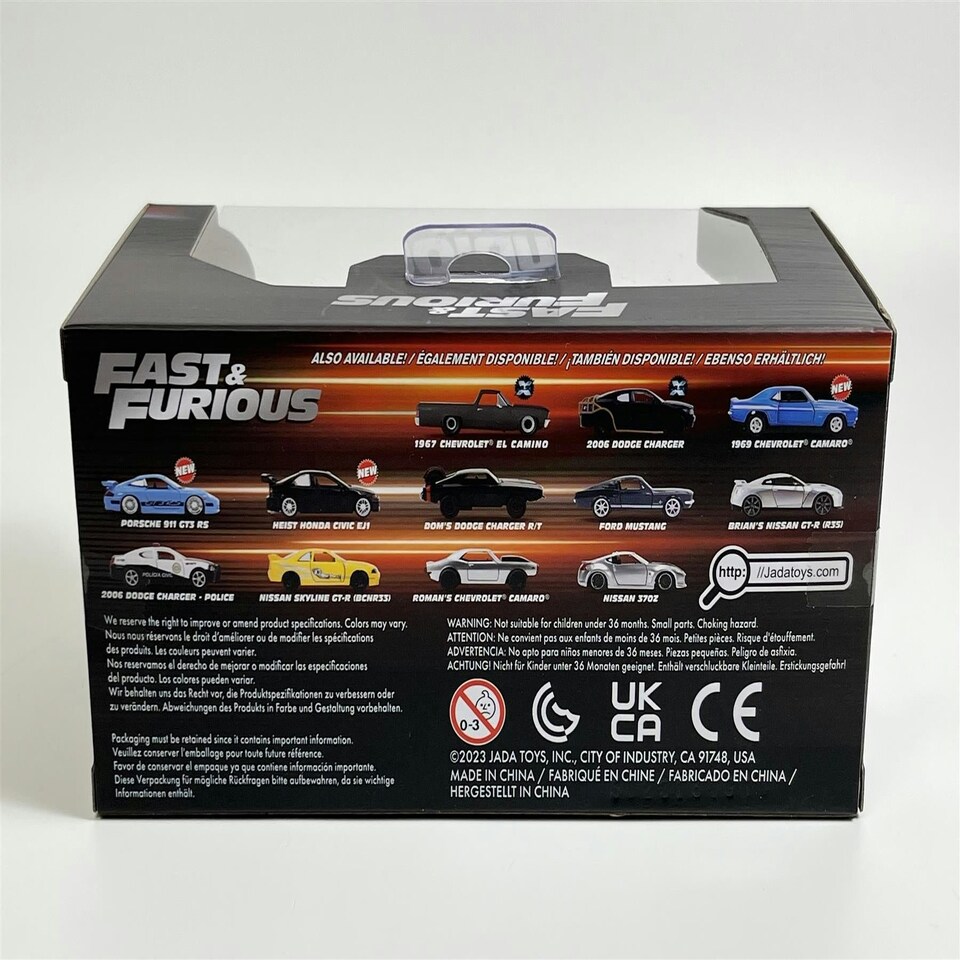 image 1 of Fast and Furious Brians Nissan GT-R R35 Silver 1:32 Scale Jada 97383