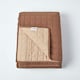 image 2 of Homescapes Cotton Quilted Reversible Bedspread Chocolate Mink Brown - 200 x 200 cm | Brown