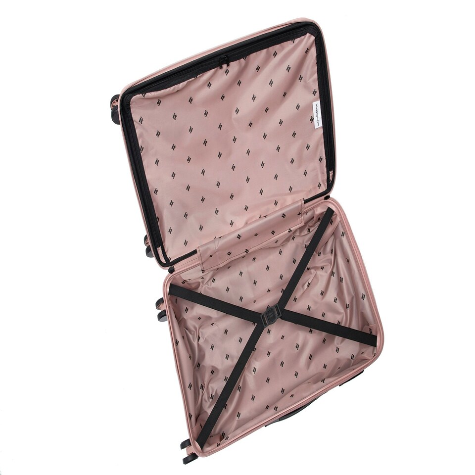 image 1 of IT Luggage Jumbo Misty Rose Medium Suitcase with TSA Lock Pink | Medium