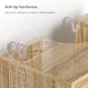 image 8 of VonHaus Chester Under Sink Bathroom Cabinet in Oak Effect