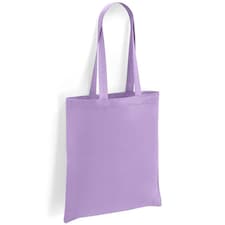 Brand Lab Cotton Long Handle 10L Tote Bag - Lavender - One Size Purple
