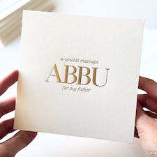 Luxury Special Message Card - Abbu (Father)