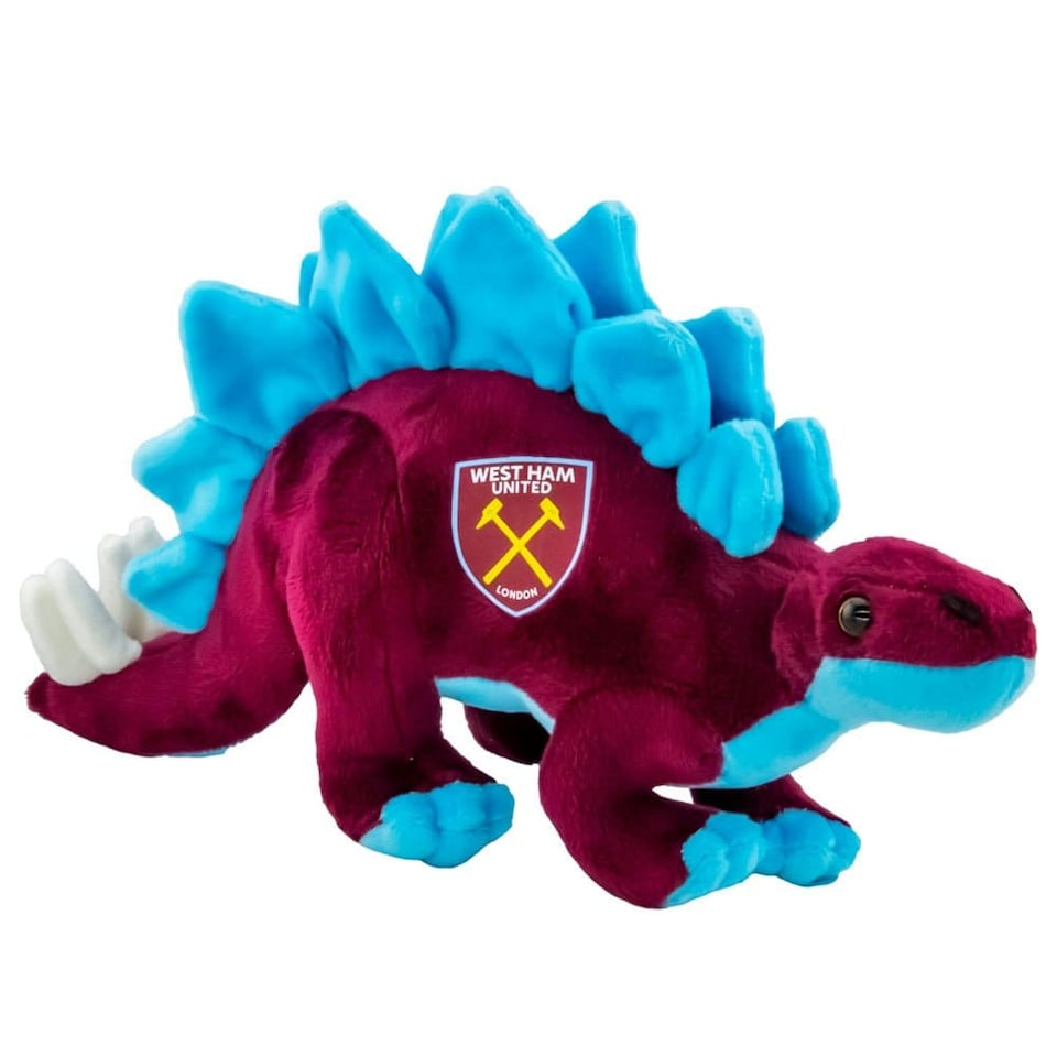 image 1 of West Ham United FC Stegosaurus Plush Toy - Claret/Blue - One Size