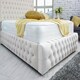 image 2 of Dino Plush Double Bed Frame - Beige