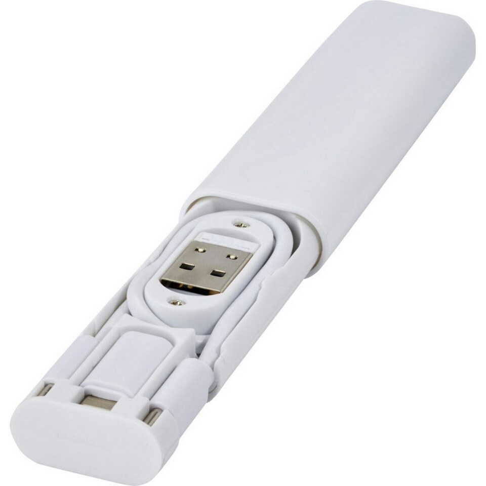 image 1 of Whiz Recycled Plastic Mobile Phone Charger - White - One Size
