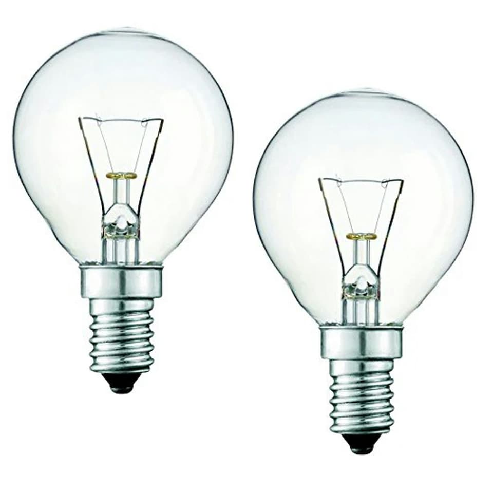 SPARES2GO Oven Cooker Light Bulb for Universal E14 SES 40w 300 (Pack of 2)