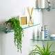 image 5 of Harbour Housewares Floating Glass Shelves - 60cm - Clear with Chrome - 3 Pack Silver