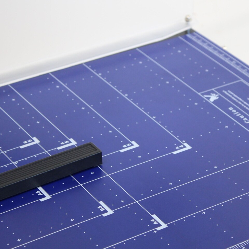 image 1 of Professional Grade A3 Guillotine With Safety Guard - Blue