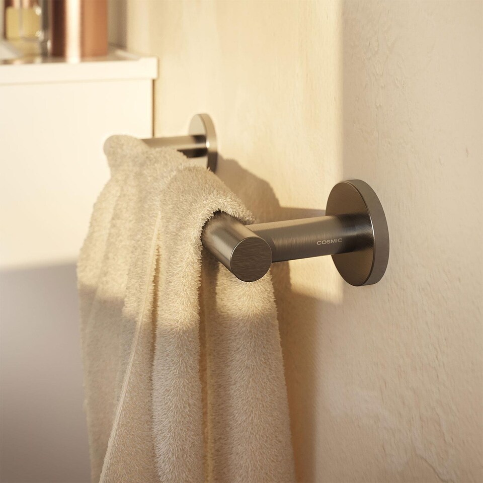 image 1 of COSMIC Towel rack, Glossy gold PVD, ARCHITECT S+ Collection
