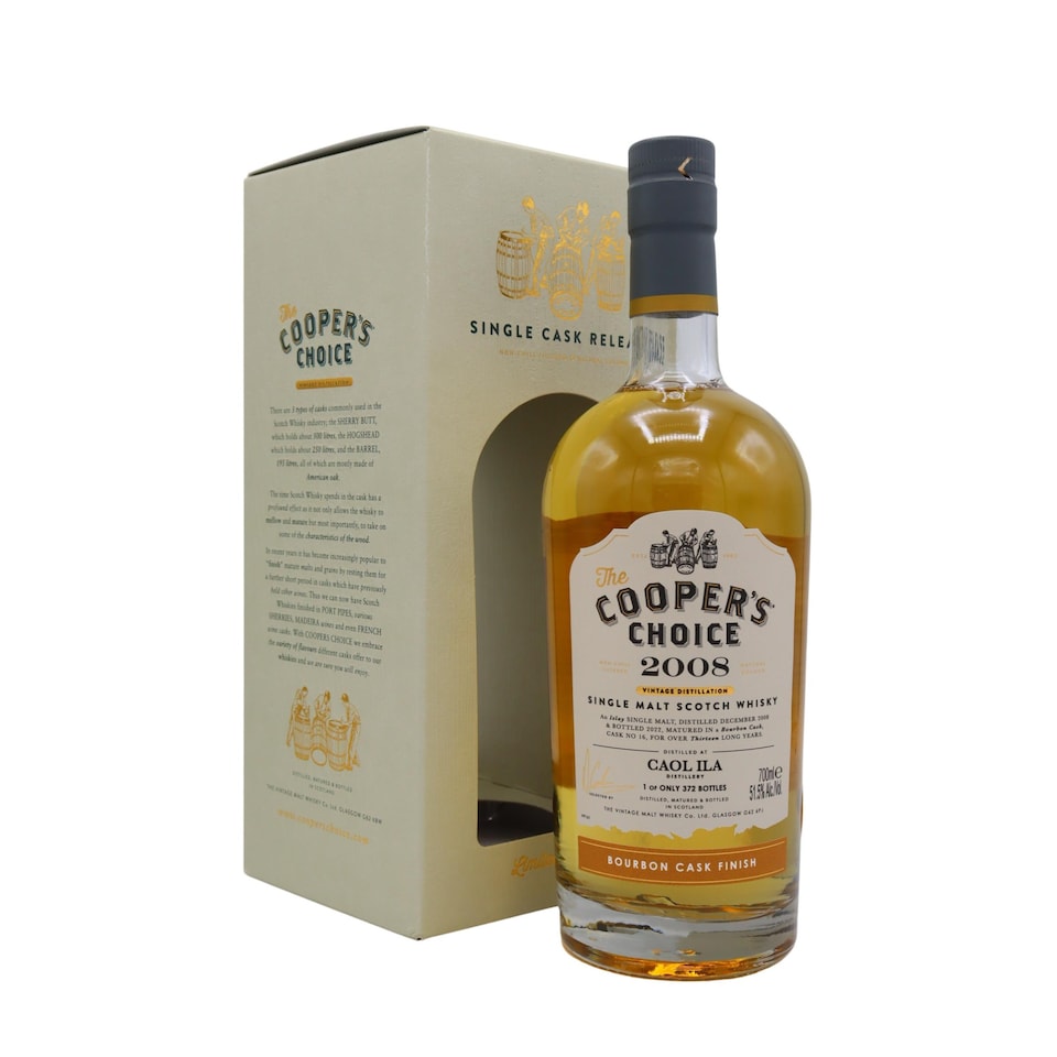 Caol Ila - Cooper's Choice - Single Bourbon Cask No. 16 2008 13 year old Whisky