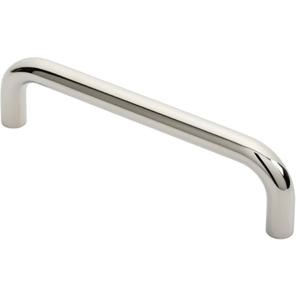 Loops Round D Bar Pull Handle 244 x 19mm 225mm Fixing Centres Bright Steel in Metallics