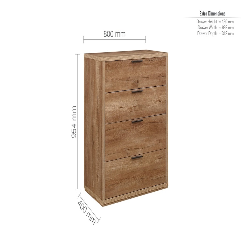 image 1 of Stockwell 4 Drawer Chest