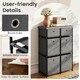 image 7 of COSTWAY Chest of Drawers Storage Organizer w/6 Drawers Grey