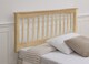 image 3 of 5ft King Size Beech wood finish solid,chunky headboard bed head end board. | Clear | 5ft King Size | 1