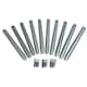 image 1 of Metal Log Roll Stakes for Lawn Garden Border Edging (Pack of 10)