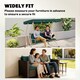 image 7 of Outsunny 3 Seater Bench Cushion, Garden Chair Cushion with Back, Green | Green | Dark Green | 150 x 98 x 8 cm