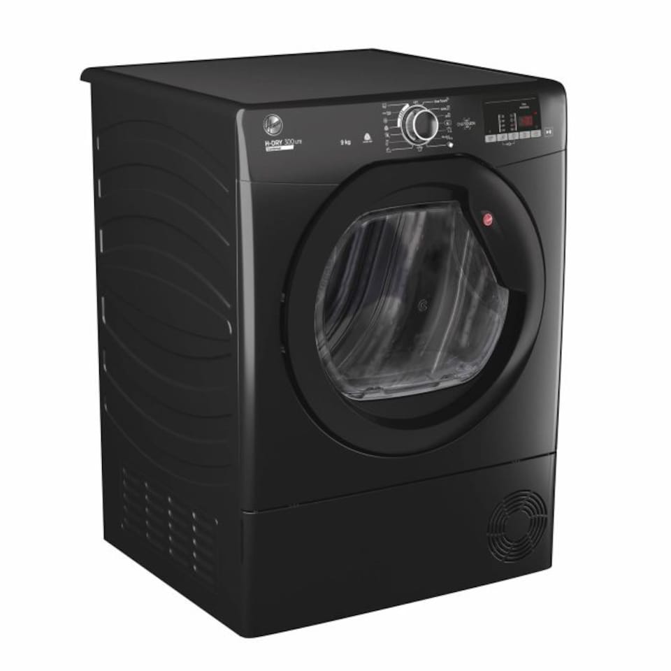 image 1 of Hoover HLE C9DGB 9kg Load Condenser Tumble Dryer NFC Class B Black