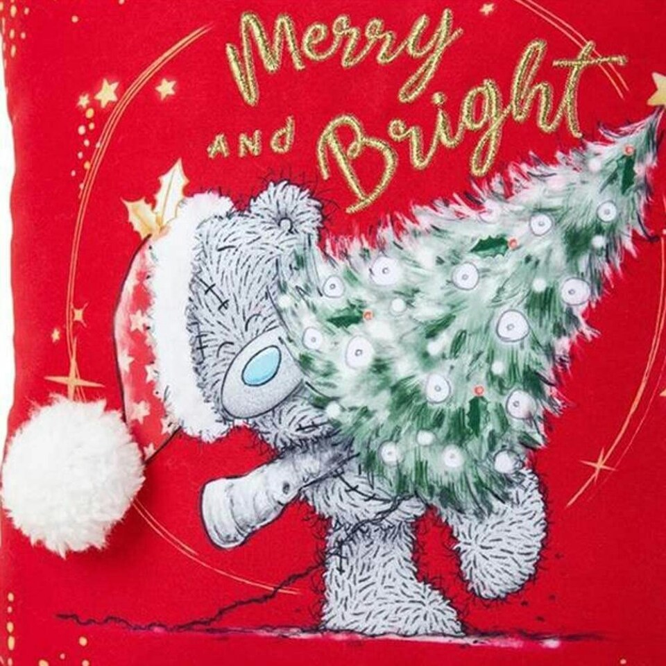 image 1 of Me to You Tatty Teddy Merry & Bright Christmas Cushion