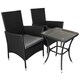image 3 of Jardí Rattan Bistro Set Black