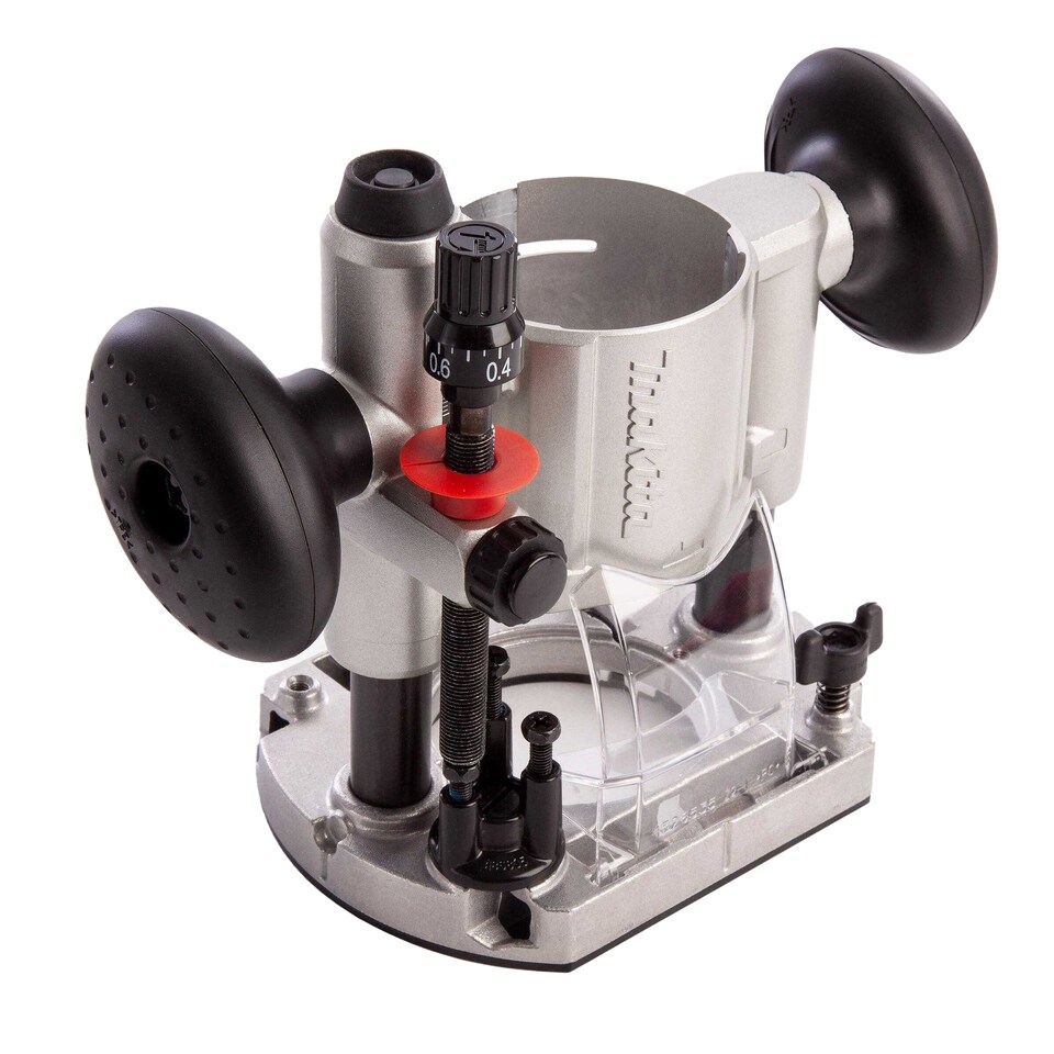 image 1 of Makita Plunge Base Assembly Set | Silver | Silver/Black | One Size | 1