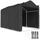 image 1 of Outsunny 2.2 x 1.6 m Garden Storage Tent, Waterproof AntiUV Bike Tent with Rollup Zipper Door, Galvanised Outdoor Storage Shelter Carport for Bike, Motorbike, Garden Tools, Black | Black | 1
