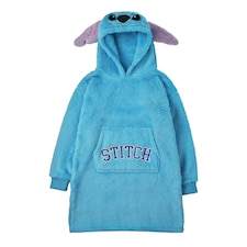 Lilo & Stitch Womens/Ladies Hoodie Blanket - Blue - One Size